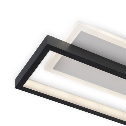 BRILAGI - Lámpara de techo LED regulable OUTLINE LED/66W/230V 3000-6000K 15x60 cm blanca/negra + mando a distancia