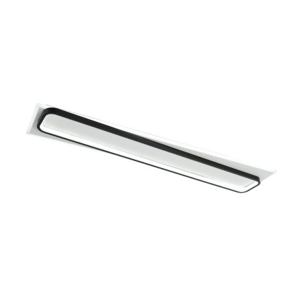 Brilagi - Luminaria de techo LED regulable OUTLINE LED/90W/230V 3000-6000K 18x100 cm blanco/negro + mando a distancia