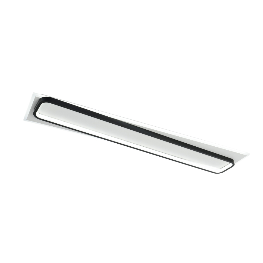Brilagi - Luminaria de techo LED regulable OUTLINE LED/90W/230V 3000-6000K 18x100 cm blanco/negro + mando a distancia