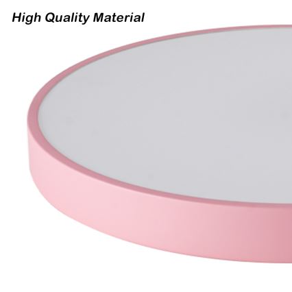 Brilagi - Lámpara de techo LED regulable POOL LED, 36 W / 230 V, 3000-6000 K, diámetro 30 cm, rosa + control remoto