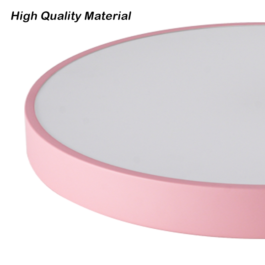 Brilagi - Lámpara de techo LED regulable POOL LED, 36 W / 230 V, 3000-6000 K, diámetro 30 cm, rosa + control remoto