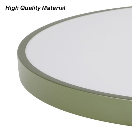Brilagi - Luminaria de techo LED regulable POOL LED/36W/230V 3000-6000K Ø 30 cm verde + mando a distancia