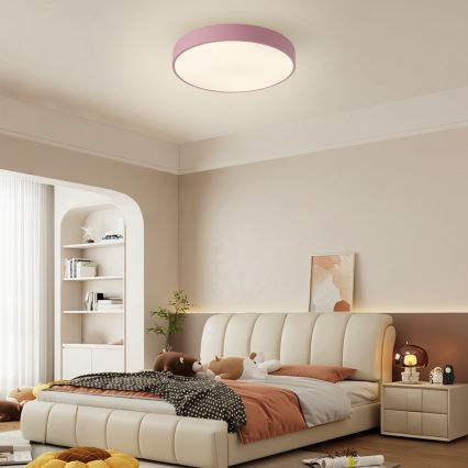 Brilagi - Lámpara de techo LED regulable POOL LED/48W/230V 3000-6000K Ø 40 cm rosa + mando a distancia