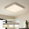 Brilagi - Luminaria de techo LED regulable POOL LED/48W/230V 3000-6000K 50x50 cm beige + mando a distancia