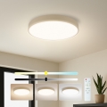 Brilagi - Luminaria de techo LED regulable POOL LED/48W/230V 3000-6000K diámetro 40 cm beige + mando a distancia