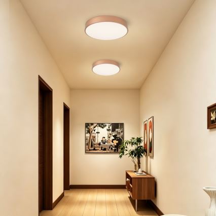 BRILAGI - Lámpara de techo LED regulable POOL LED/48W/230V 3000-6000K Ø 40 cm bronce + control remoto