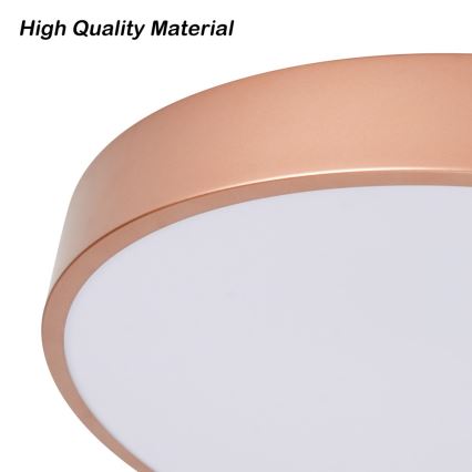 BRILAGI - Lámpara de techo LED regulable POOL LED/48W/230V 3000-6000K Ø 40 cm bronce + control remoto