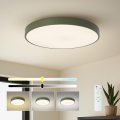 Brilagi - Luminaria de techo LED regulable POOL LED/60W/230V 3000-6000K diámetro 60 cm verde + mando a distancia