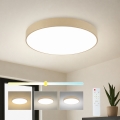 Brilagi - Luminaria de techo LED regulable POOL LED/60W/230V 3000-6000K Ø 60 cm beige + mando a distancia