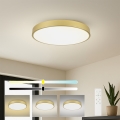 Brilagi - Luminaria de techo LED regulable POOL SMART LED/100W/230V 3000-6000K 80 cm dorada Wi-Fi Tuya + mando a distancia