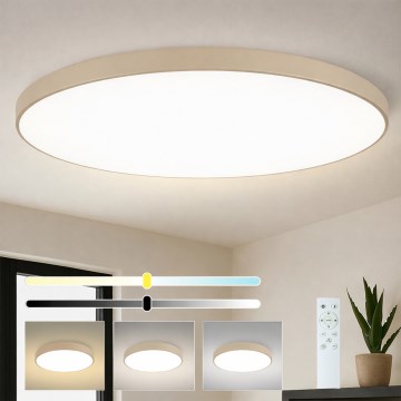 Brilagi - Luminaria de techo LED regulable POOL SMART LED/180W/230V 3000-6000K 120 cm beige Wi-Fi Tuya + control remoto