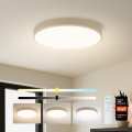 Brilagi - Luminaria de techo LED regulable POOL SMART LED/60W/230V 3000-6000K diámetro 50 cm Wi-Fi Tuya beige + mando a distancia