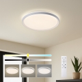 Brilagi - Luminaria de techo LED regulable RIVO LED/72W/230V 3000-6000K blanca Ø 50 cm + mando a distancia