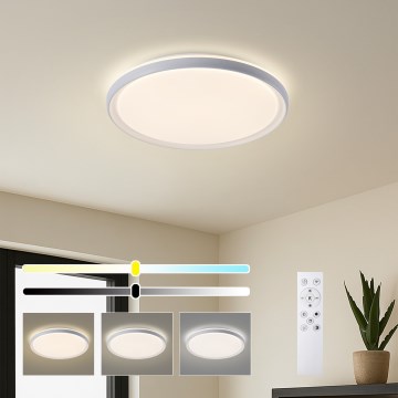 Brilagi - Luminaria de techo LED regulable RIVO LED/72W/230V 3000-6000K blanca Ø 50 cm + mando a distancia