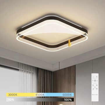 Brilagi - Luminaria de techo LED regulable SIRELI LED/56W/230V 3000-6000K 40x40 cm + mando a distancia
