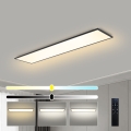 Brilagi - Luminaria de techo LED regulable SLIMFRAME LED/58W/230V 120x30 cm 3000-6000K negra + control remoto