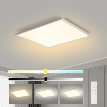 Brilagi - Luminaria de techo LED regulable SLIMFRAME LED/58W/230V 60x60 cm 3000-6000K blanca + mando a distancia