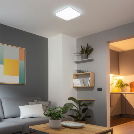 Brilagi - Luminaria de techo LED regulable SMART LED/28W/230V 43x43 cm 2700-6500K Wi-Fi Tuya + mando a distancia