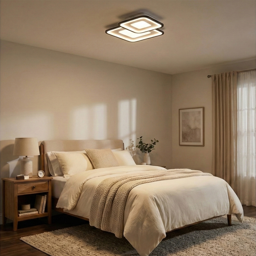 Brilagi - Luminaria de techo LED regulable TANDORA LED/49W/230V 50x50 cm 3000-6000K + mando a distancia