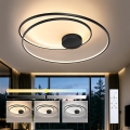 Brilagi - Luminaria de techo LED regulable TWISTER LED/105W/230V 3000-6000K Ø 100 cm negra + mando a distancia