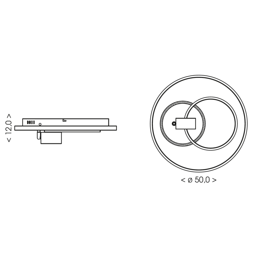 Brilagi - Lámpara de techo LED regulable UNITY LED/60W/230V + 1xGU10/3W 3000-6000K Ø 50 cm blanco/negro + mando a distancia