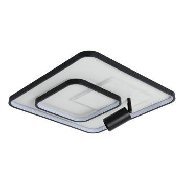 Brilagi - Luminaria de techo LED regulable UNITY LED/75W/230V + 1xGU10/3W 3000-6000K 50x50 cm blanco/negro + mando a distancia