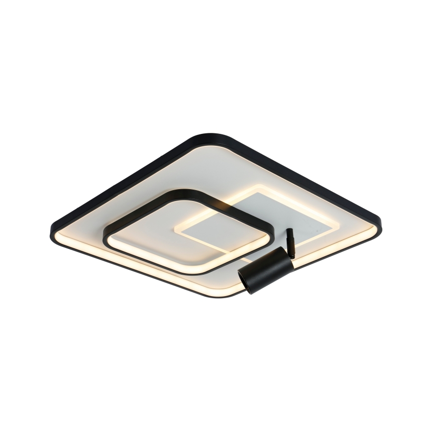 Brilagi - Luminaria de techo LED regulable UNITY LED/75W/230V + 1xGU10/3W 3000-6000K 50x50 cm blanco/negro + mando a distancia