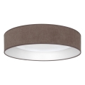 Brilagi - Luminaria de techo LED regulable VELVET SMARTIX STARS LED/36W/230V 3000-6000K diámetro 55 cm marrón Wi-Fi Tuya Beacon + mando a distancia