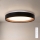 Brilagi - Luminaria de techo LED regulable WALDO LED/48W/230V 3000–6500 K Ø 40 cm negro/dorado + mando a distancia