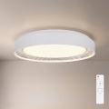 Brilagi - Luminaria de techo LED regulable WALDO LED/48W/230V 3000-6500K diámetro 40 cm blanco/plata + mando a distancia