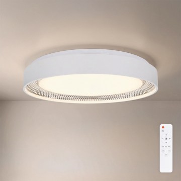 Brilagi - Luminaria de techo LED regulable WALDO LED/48W/230V 3000-6500K diámetro 40 cm blanco/plata + mando a distancia
