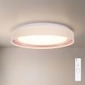Brilagi - Luminaria de techo LED regulable WALDO LED/48W/230V 3000-6500K Ø 40 cm beige/dorado + mando a distancia