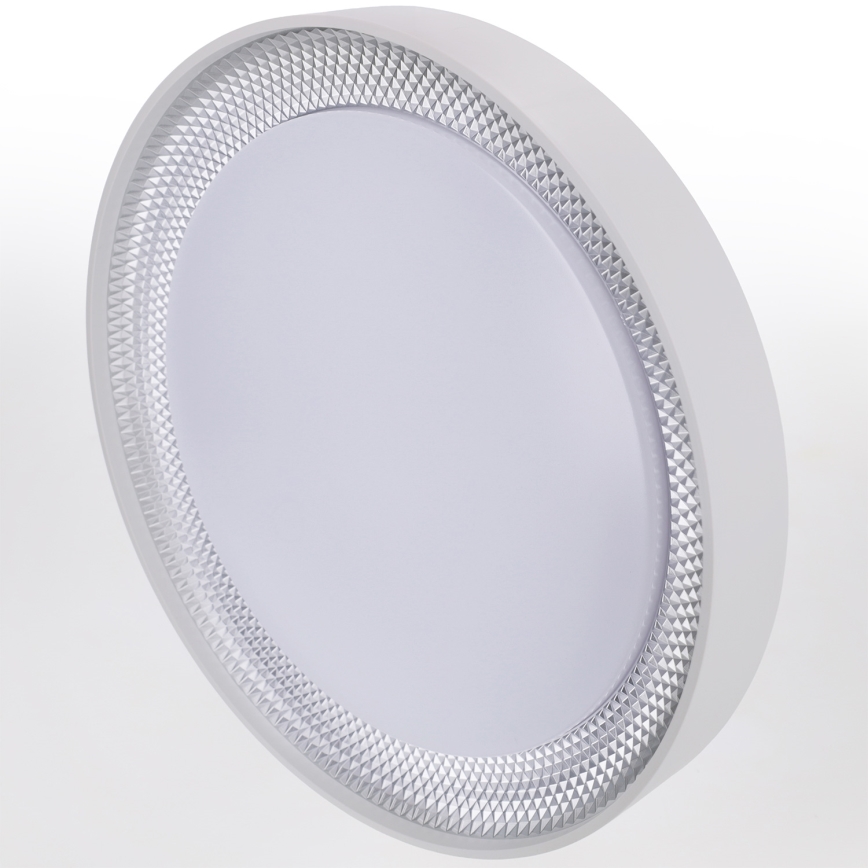 Brilagi - Luminaria de techo LED regulable WALDO LED/48W/230V 3000-6500K diámetro 40 cm blanco/plata + mando a distancia