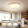 Brilagi - Luminaria de techo LED regulable WOODROUND LED/40W/230V 3000-6000K Ø 60 cm madera CRI 90 + mando a distancia