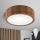 Brilagi - Luminaria de techo LED RGBW regulable CARVALHO 1xE27/9W/230V 2700-6500K Wi-Fi roble, diámetro 27,5 cm