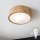 Brilagi - Luminaria de techo LED RGBW regulable CARVALHO 1xE27/9W/230V 2700–6500K Wi-Fi roble, Ø 27,5 cm