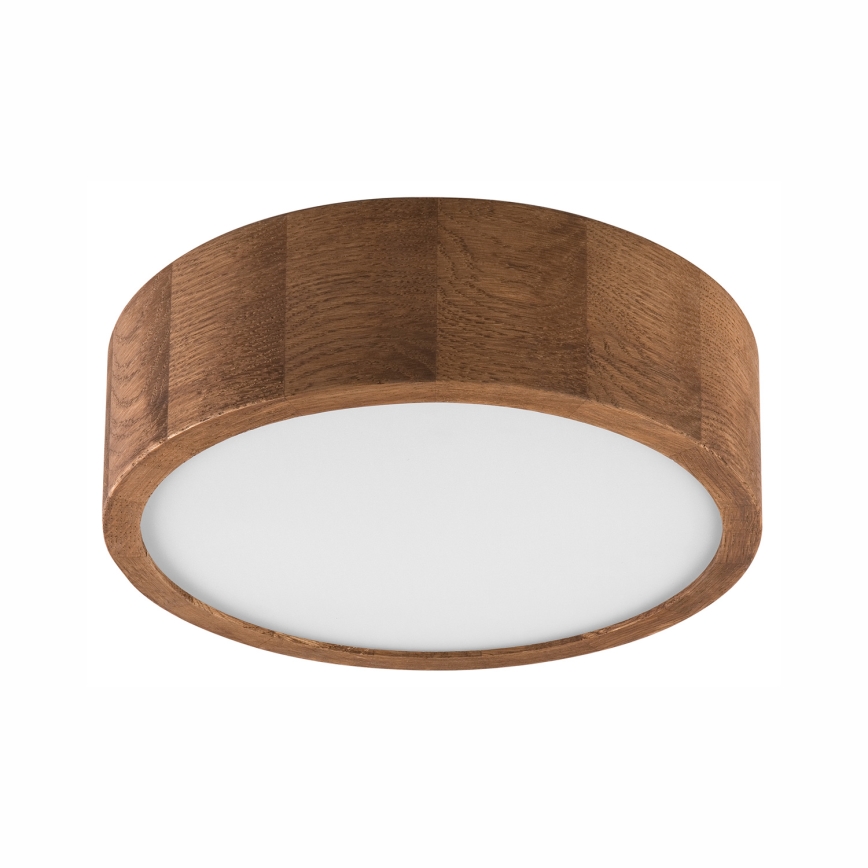 Brilagi - Luminaria de techo LED RGBW regulable CARVALHO 1xE27/9W/230V 2700-6500K Wi-Fi roble, diámetro 27,5 cm