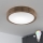 Brilagi - Luminaria de techo LED RGBW regulable CARVALHO SLIM 1xE27/9W/230V 2700-6500K Wi-Fi, acabado roble Ø 27 cm