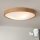 Brilagi - Luminaria de techo LED RGBW regulable CARVALHO SLIM 3xE27/9W/230V 2700–6500K Wi-Fi acabado roble Ø 47 cm