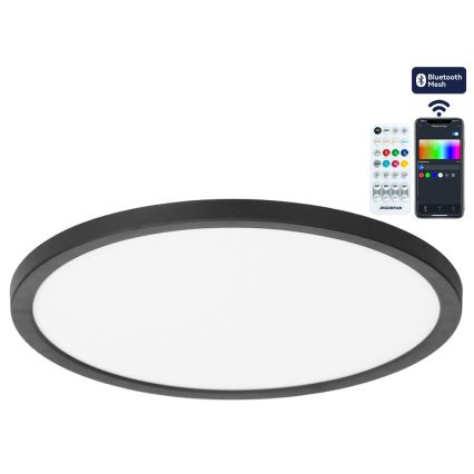 Brilagi - LED RGBW Luminaria de techo regulable VIBE LED/24W/230V 3000-6500K Ø 29 cm negra + mando a distancia