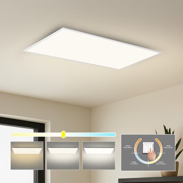 Brilagi - Luminaria de techo LED SLIMFRAME LED/80W/230V 120x60 cm 3000/4000/6000K blanca