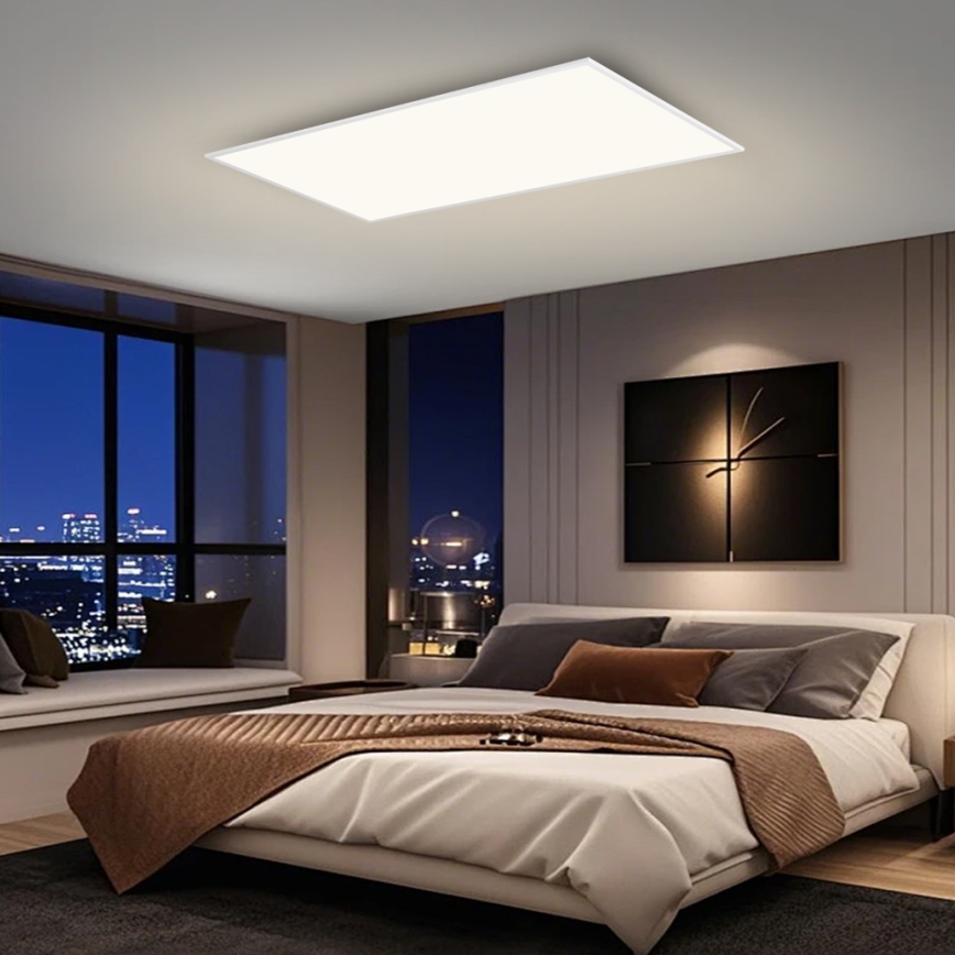 Brilagi - Luminaria de techo LED SLIMFRAME LED/80W/230V 120x60 cm 3000/4000/6000K blanca
