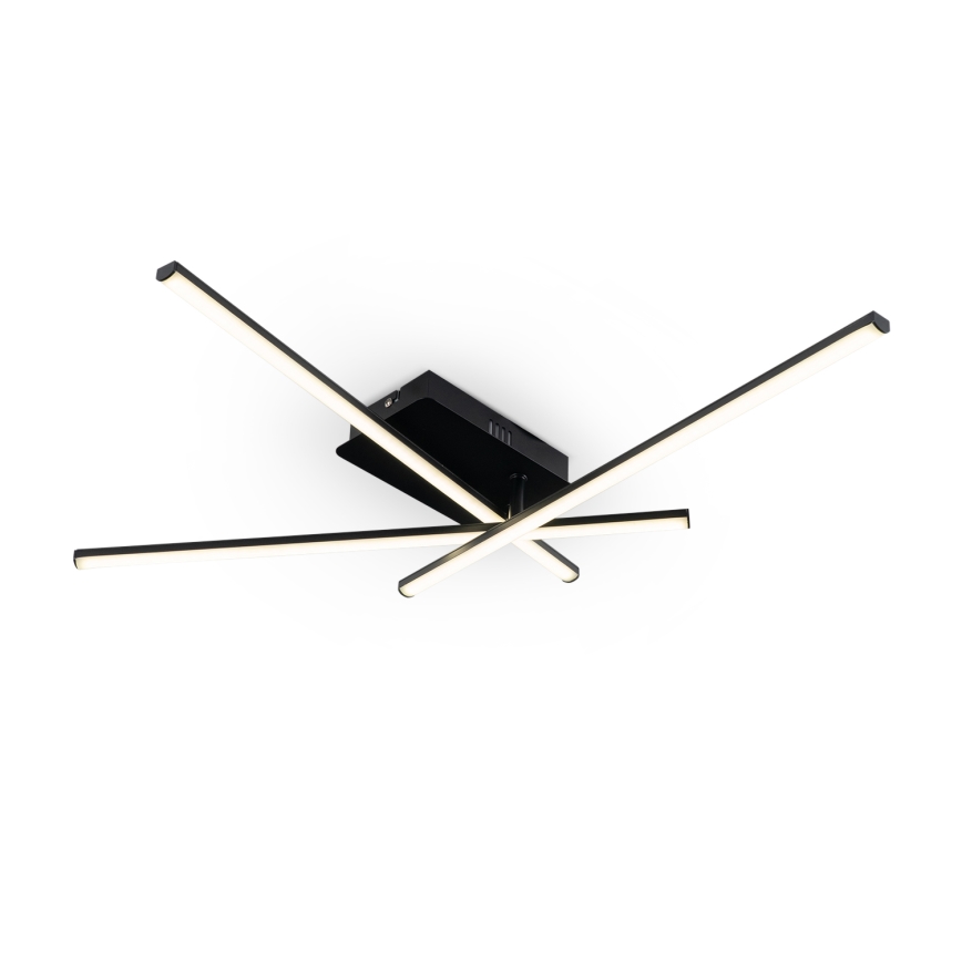 Brilagi - Plafón LED de techo STRIPES LED/30W/230V 51x78 cm negro