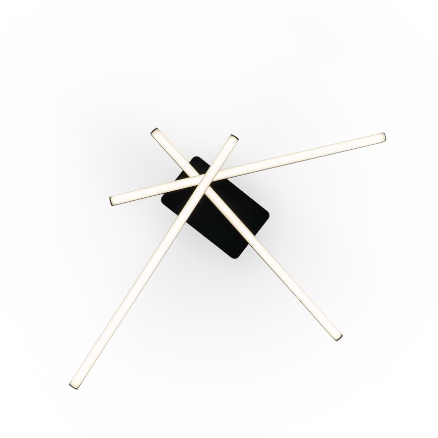 Brilagi - Plafón LED de techo STRIPES LED/30W/230V 51x78 cm negro