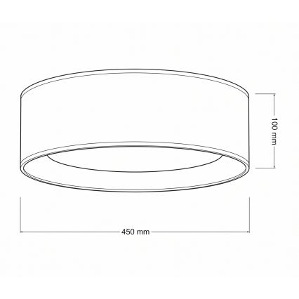 Brilagi - Luminaria de techo LED VELVET SIMPLE LED/24W/230V 4000K Ø 45 cm beige