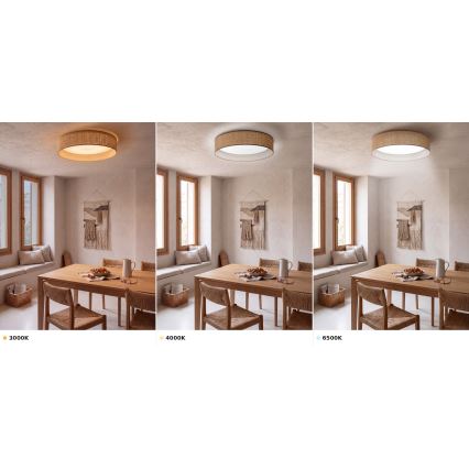 Brilagi - Lámpara de techo LED VELVET VARI LED/24W/230V 3000/4000/6500K Ø 45 cm beige