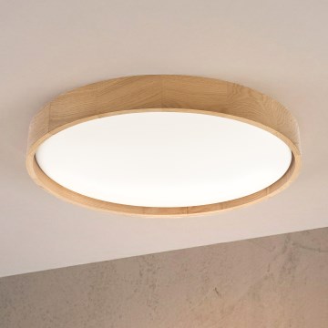 BRILAGI - Luminaria de techo MANAROLA PLAIN LED/36W/230V 3000K Ø 48 cm roble