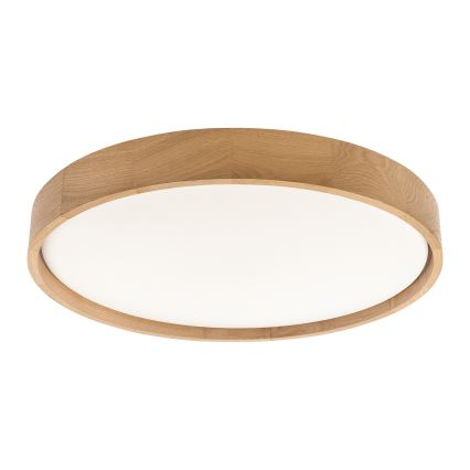 BRILAGI - Luminaria de techo MANAROLA PLAIN LED/36W/230V 3000K Ø 48 cm roble