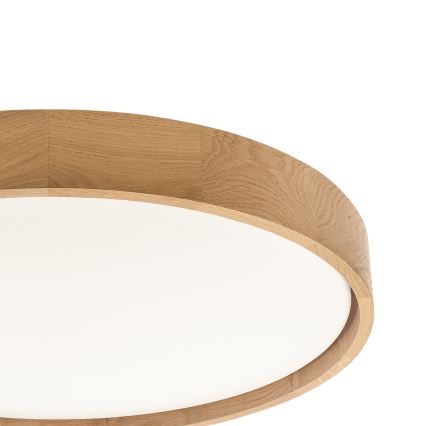 BRILAGI - Luminaria de techo MANAROLA PLAIN LED/36W/230V 3000K Ø 48 cm roble