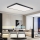 Brilagi - Luminaria de techo para baño LED regulable FRAME SMART LED/96W/230V 120x60 cm 3000-6000K IP44 negra + mando a distancia